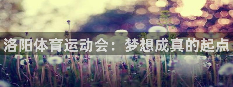 vsport体育官网下载招商电话是多少：洛阳体育运动会：梦想