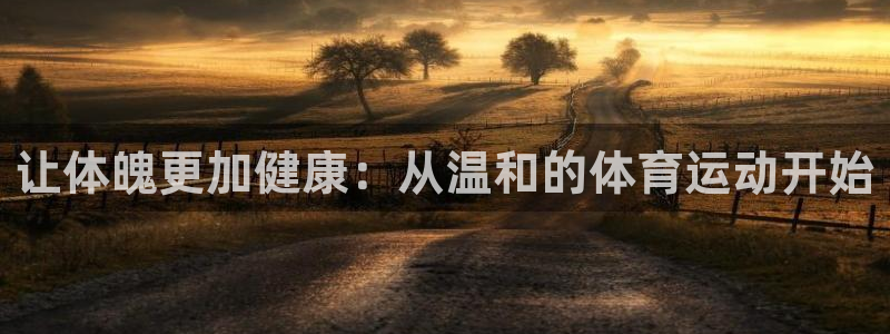 vsport体育官方正版app神州:让体魄更加健康:从温和的